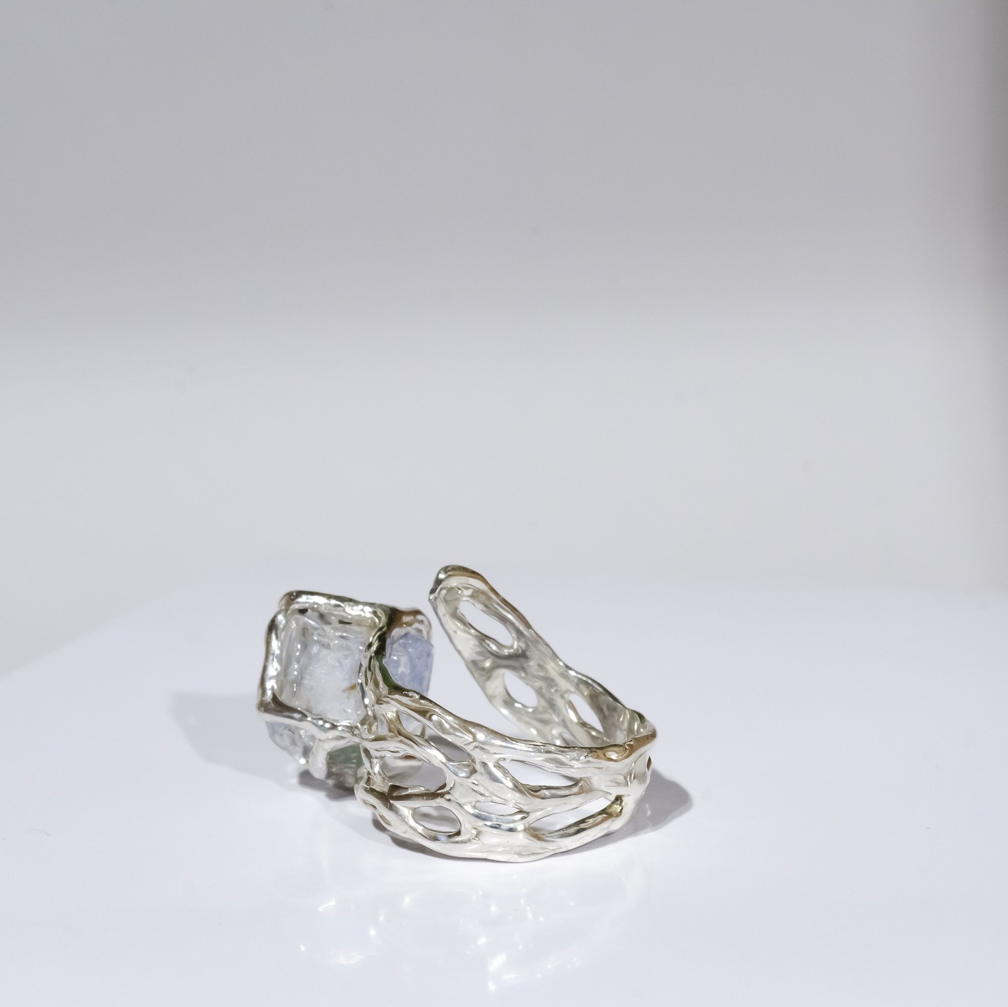 Каблучка з кварцом з включеннями дюмортьєриту - зображення 3