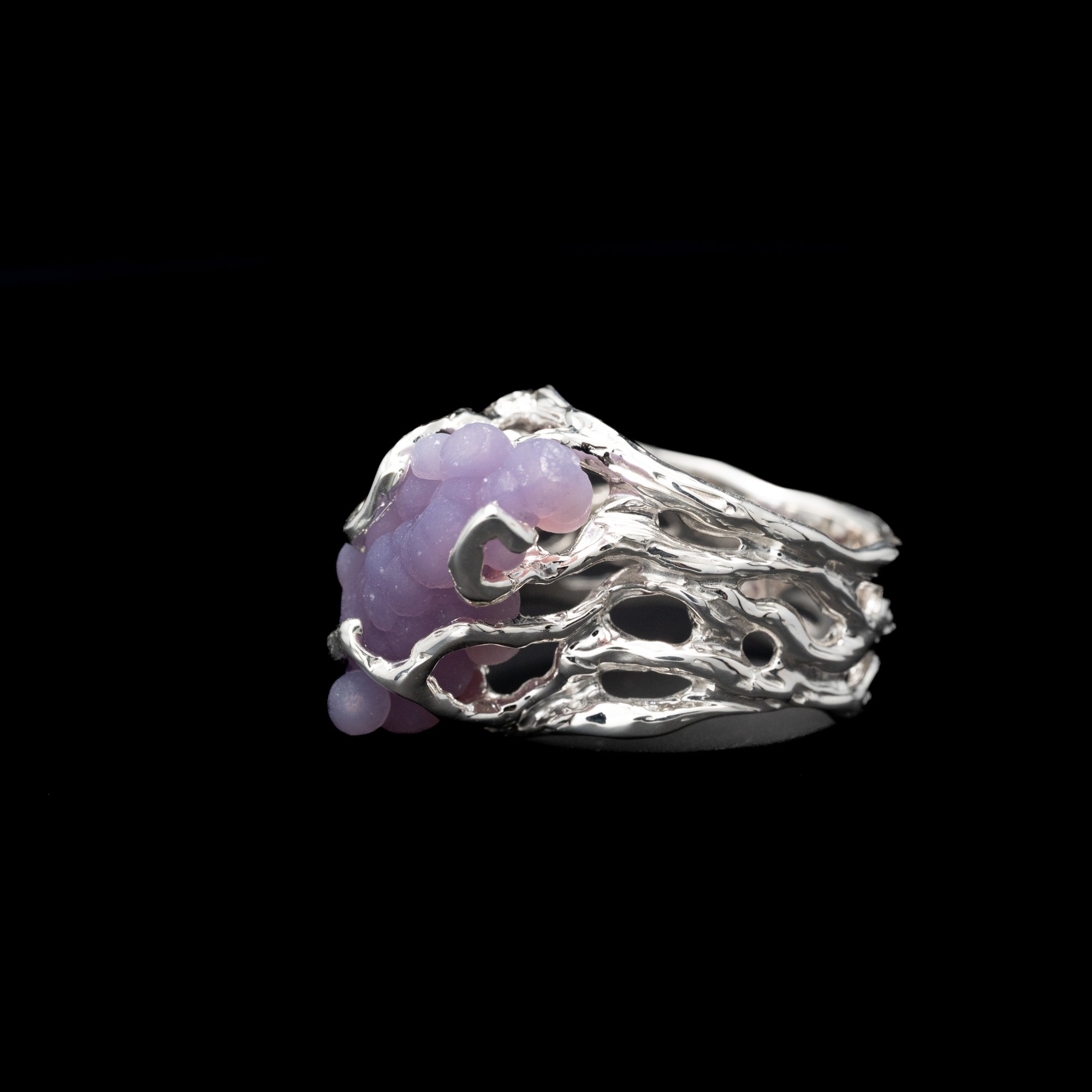 Каблучка з виноградним халцедоном - зображення 3