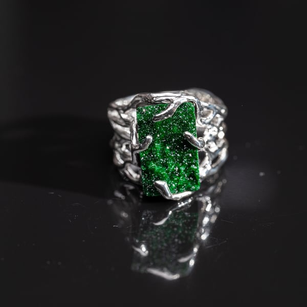 Каблучка з уваровітом