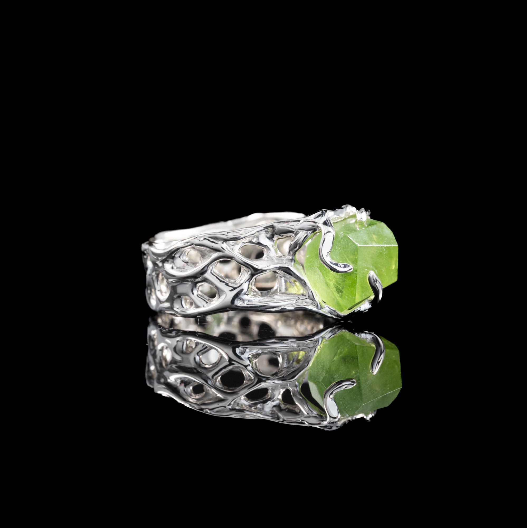 Каблучка з хризолітом - зображення 4