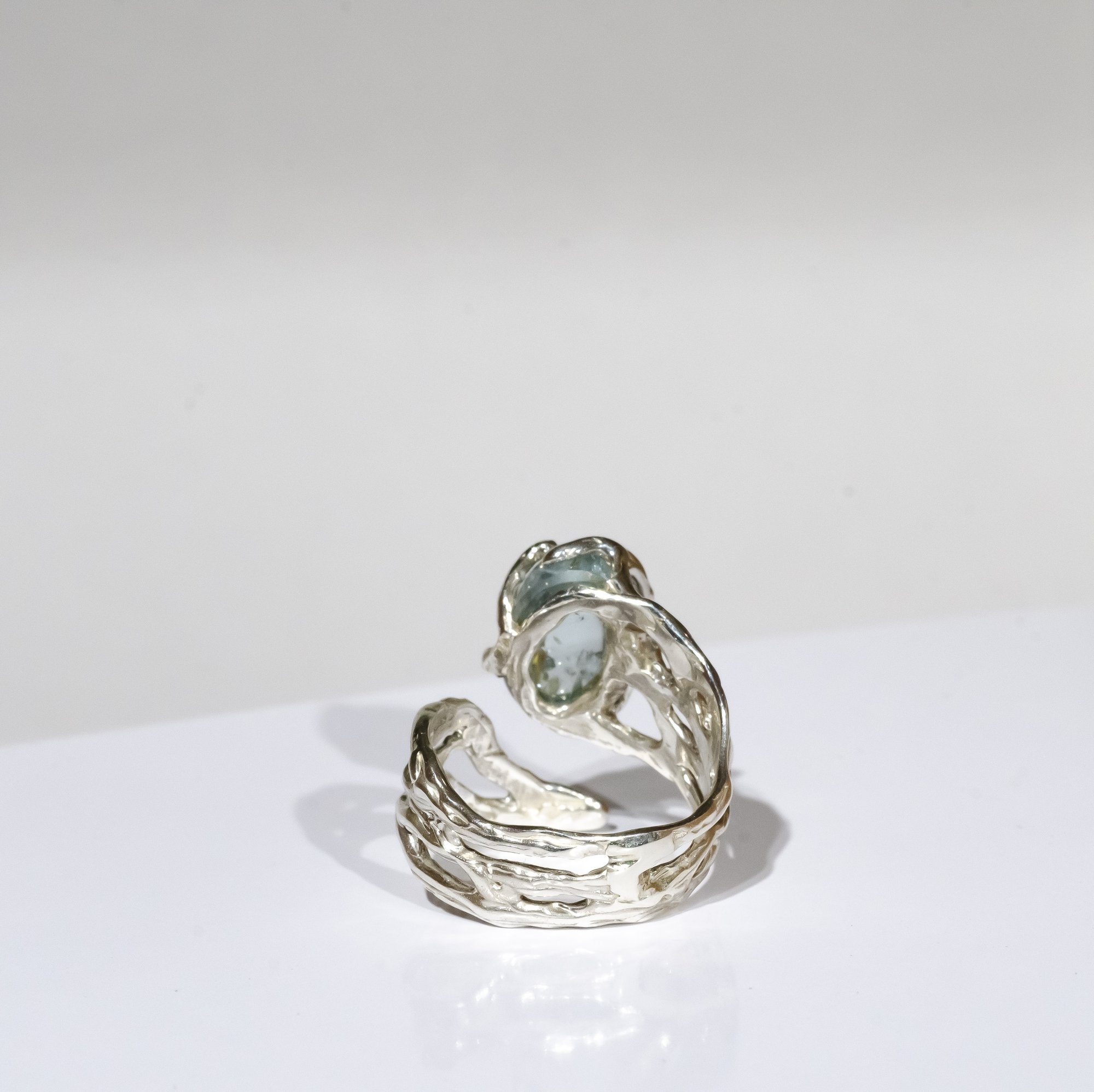 Каблучка з аквамарином - зображення 3