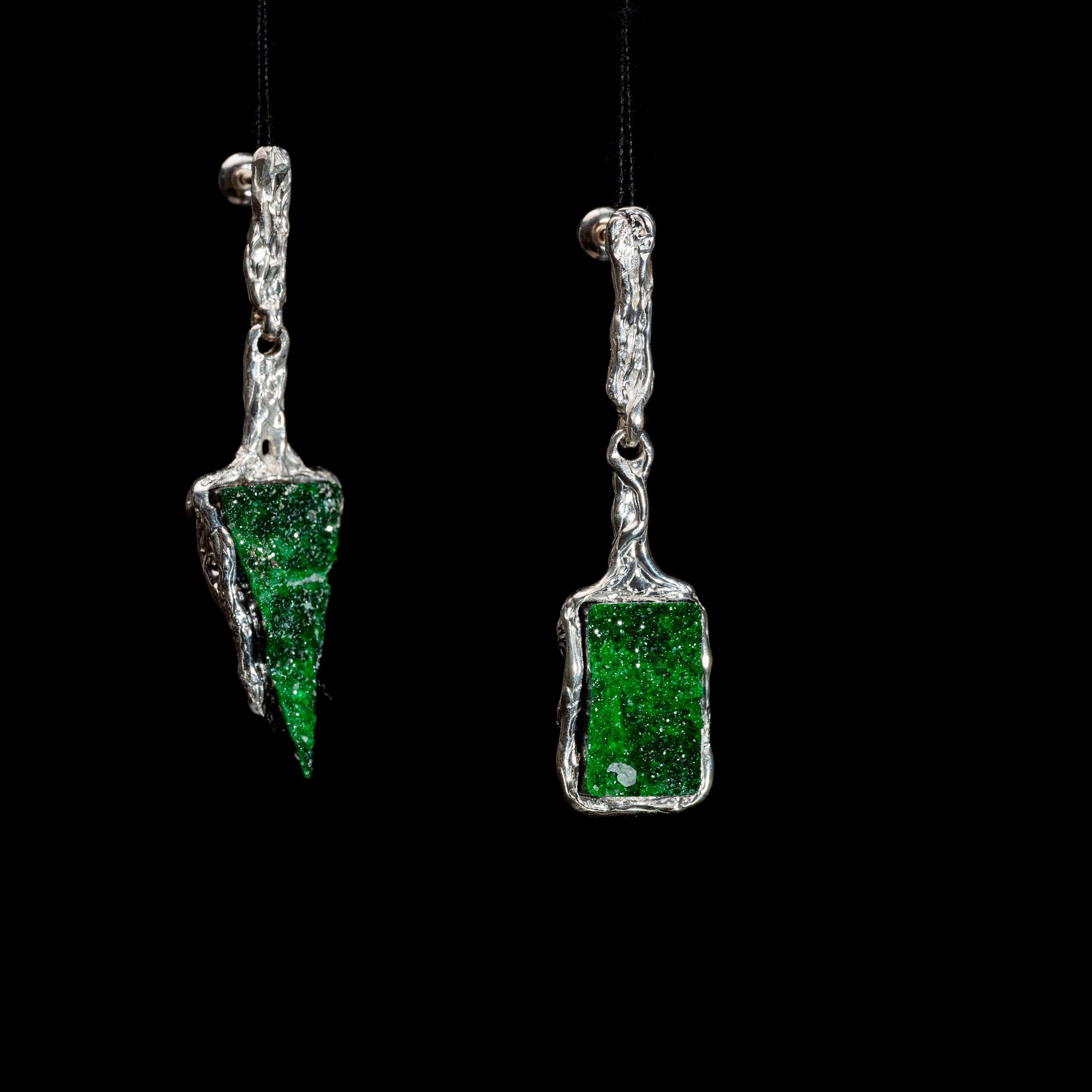 Сережки з уваровітами - зображення 2