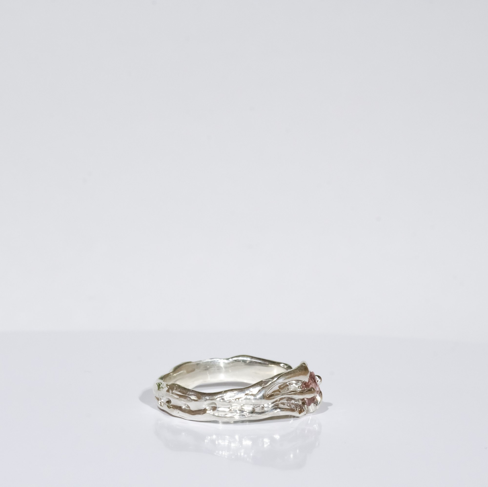 Каблучка з рожевим турмаліном - зображення 6