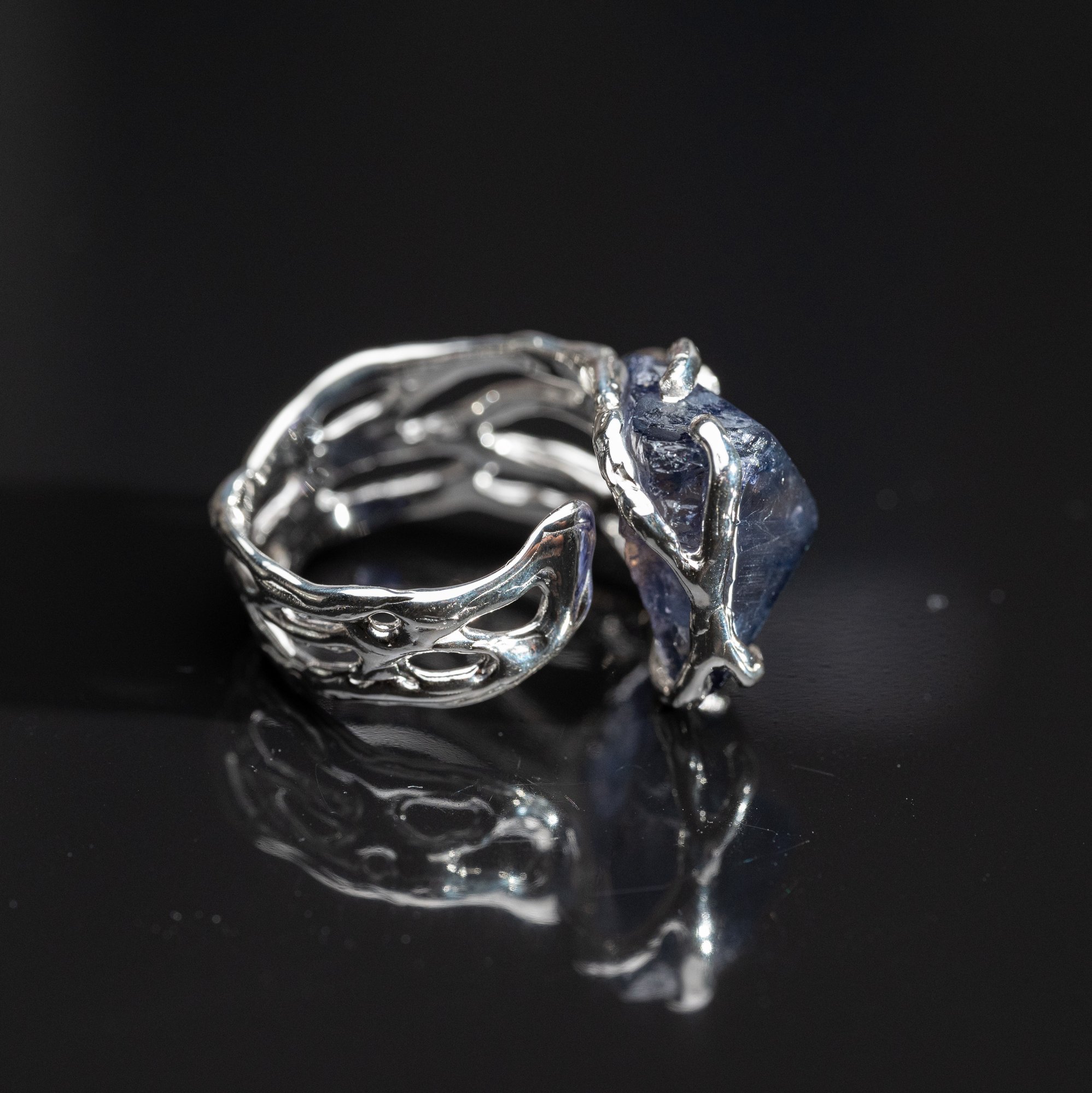 Каблучка з іолітом - зображення 3