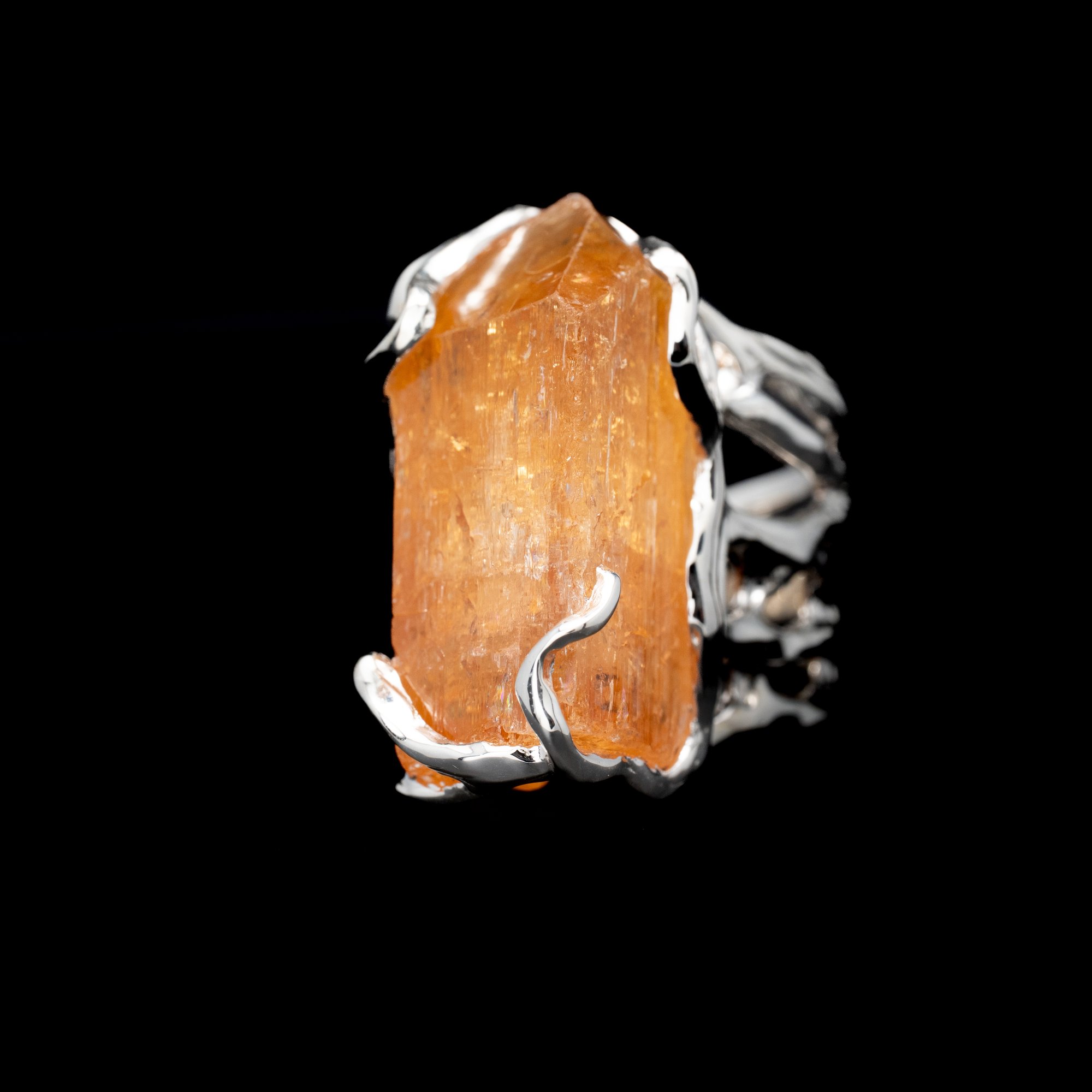 Каблучка з топазом імперіалом