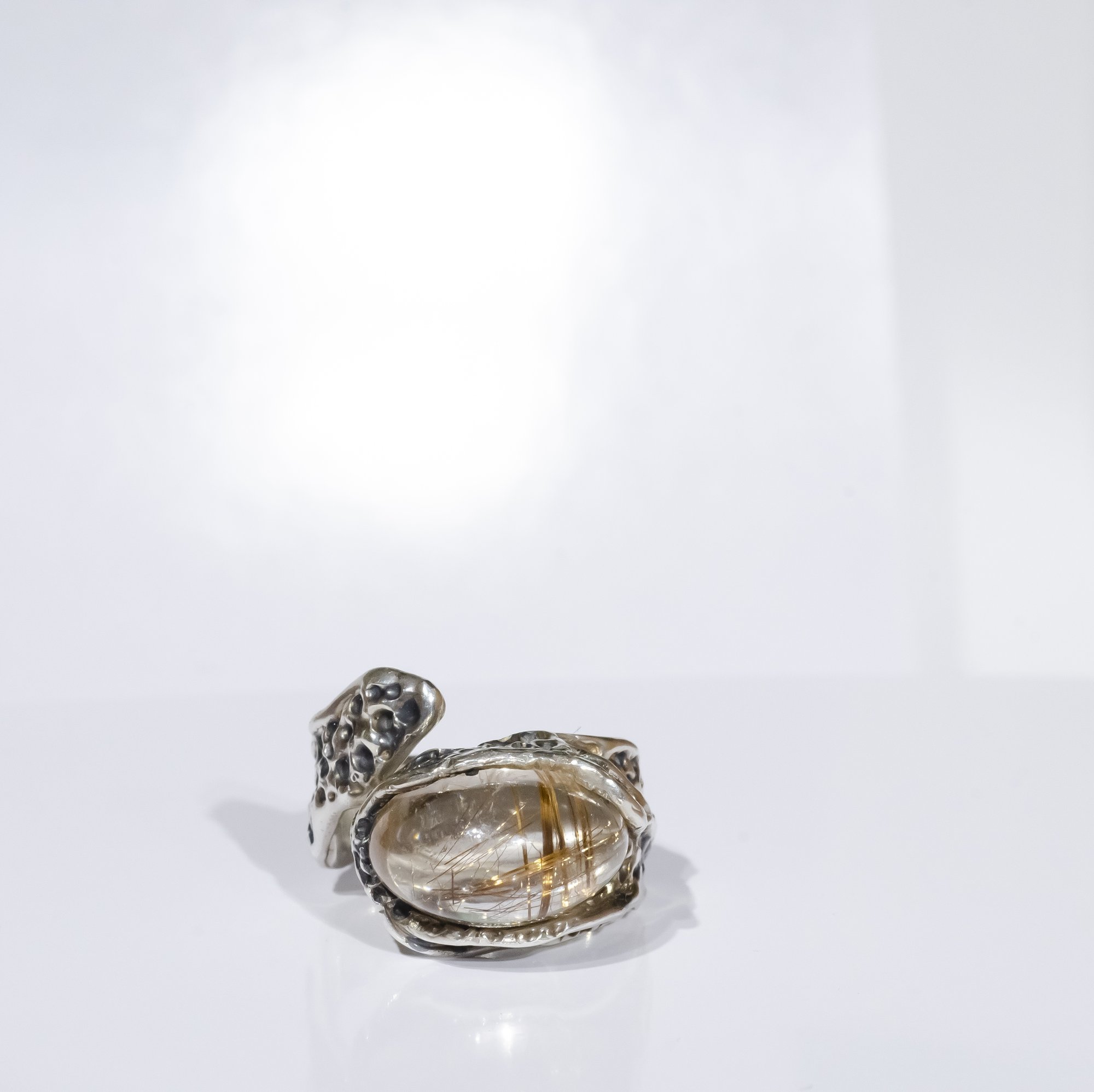 Каблучка з рутилованим кварцом - 2