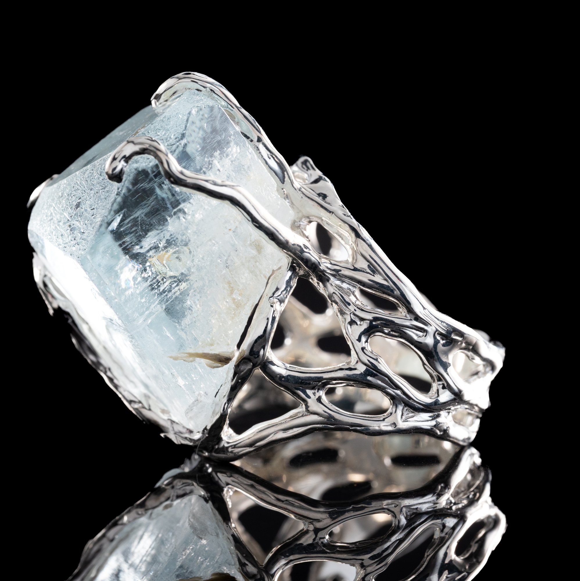 Каблучка з аквамарином - зображення 3