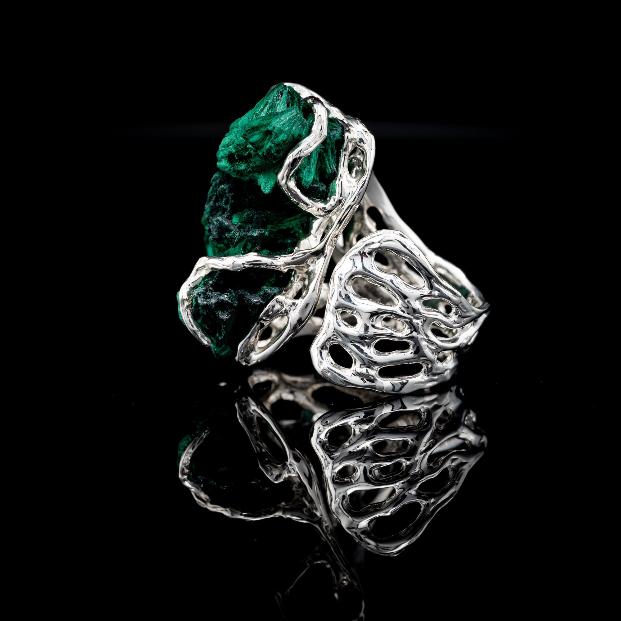 Каблучка з малахітом - зображення 5