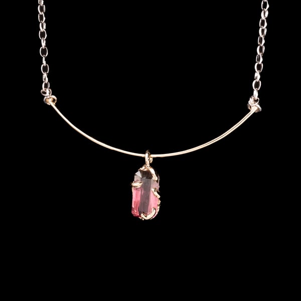 Кулон з кавуновим турмаліном