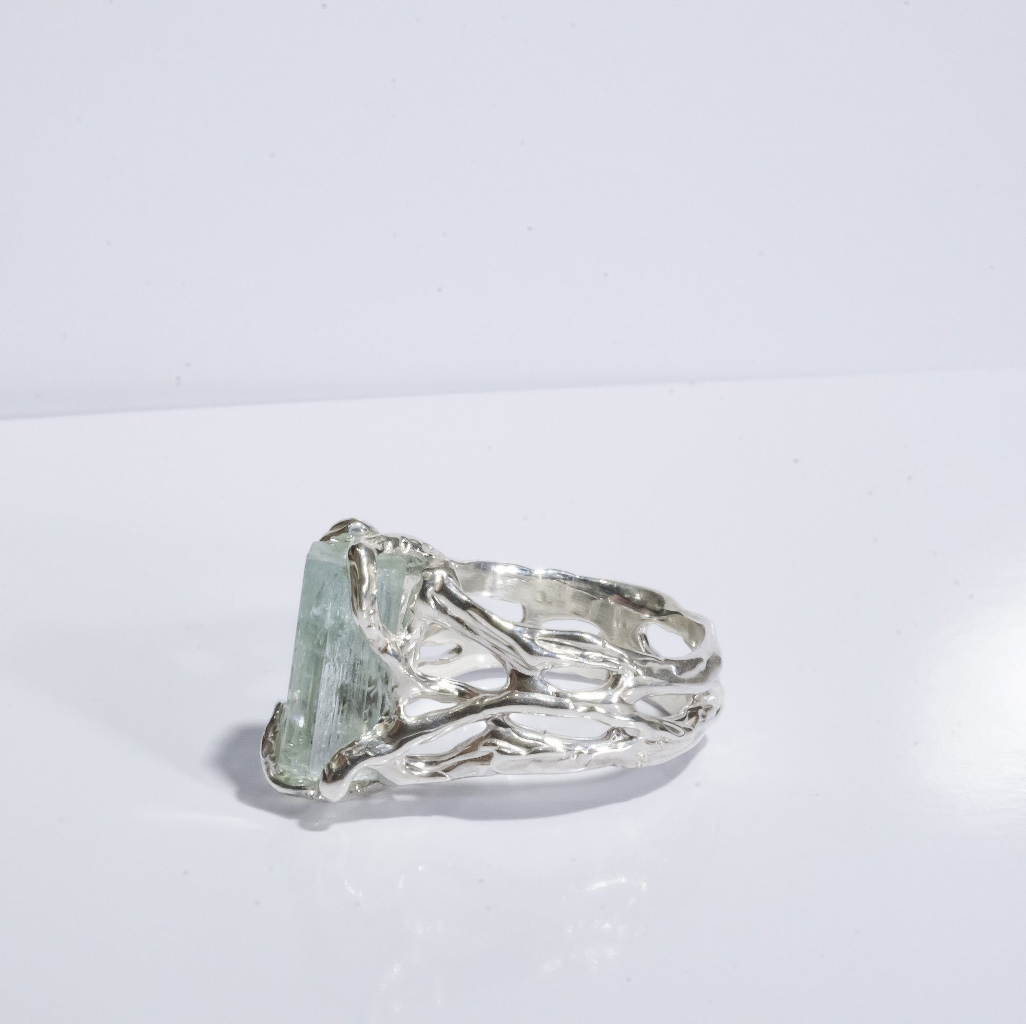 Каблучка з аквамарином - 3