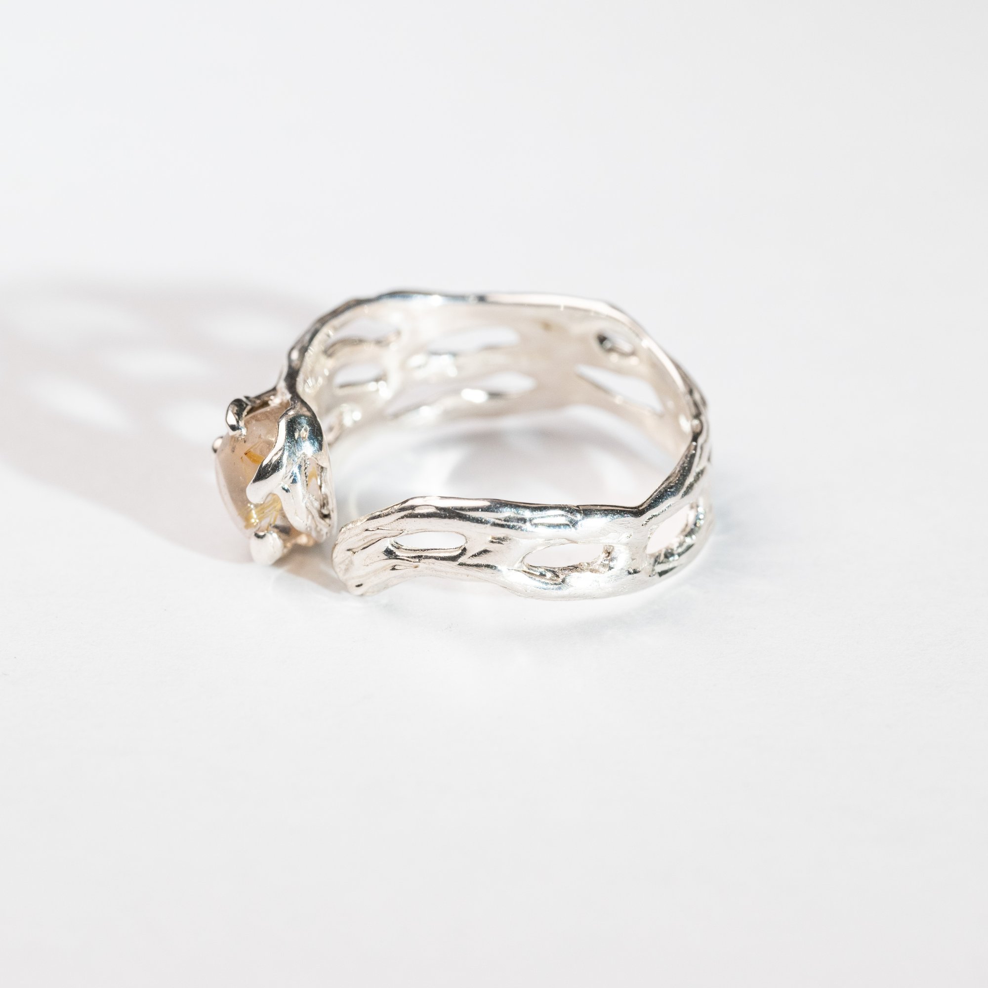 Каблучка з рутилованим кварцом - зображення 3