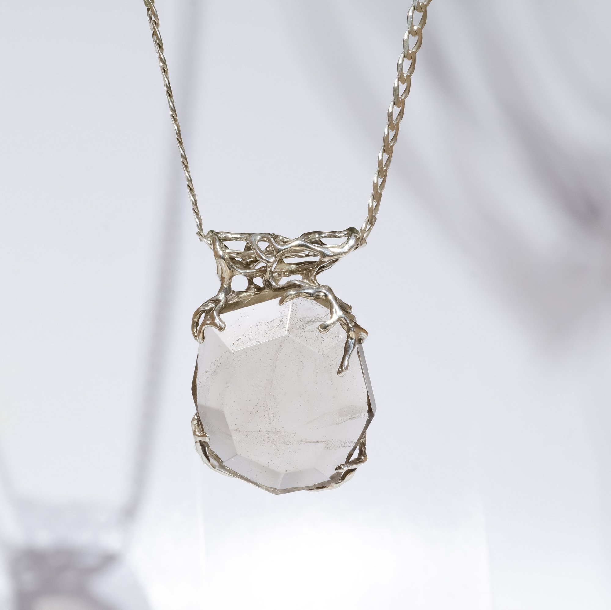 Кулон з димчастим кварцом