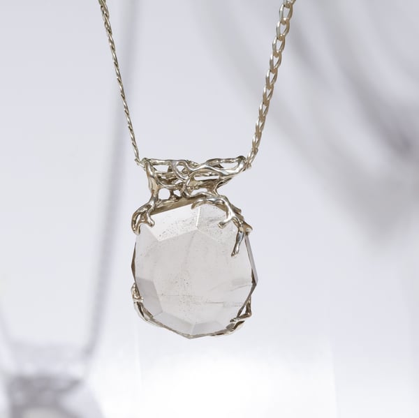 Кулон з димчастим кварцом