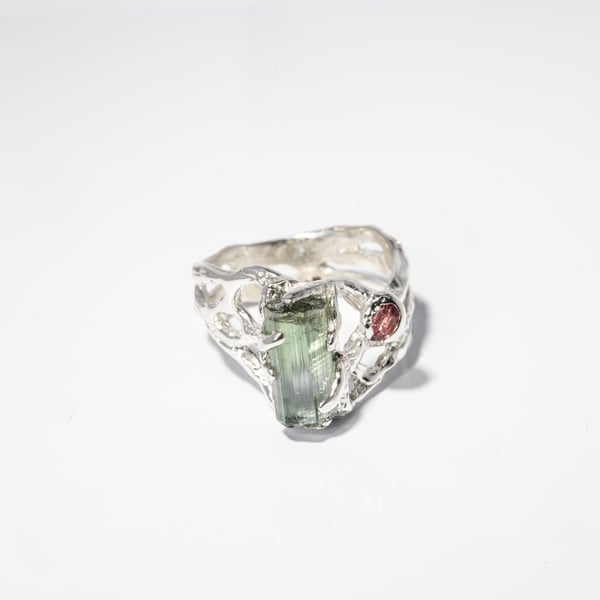 Каблучка з турмалінами