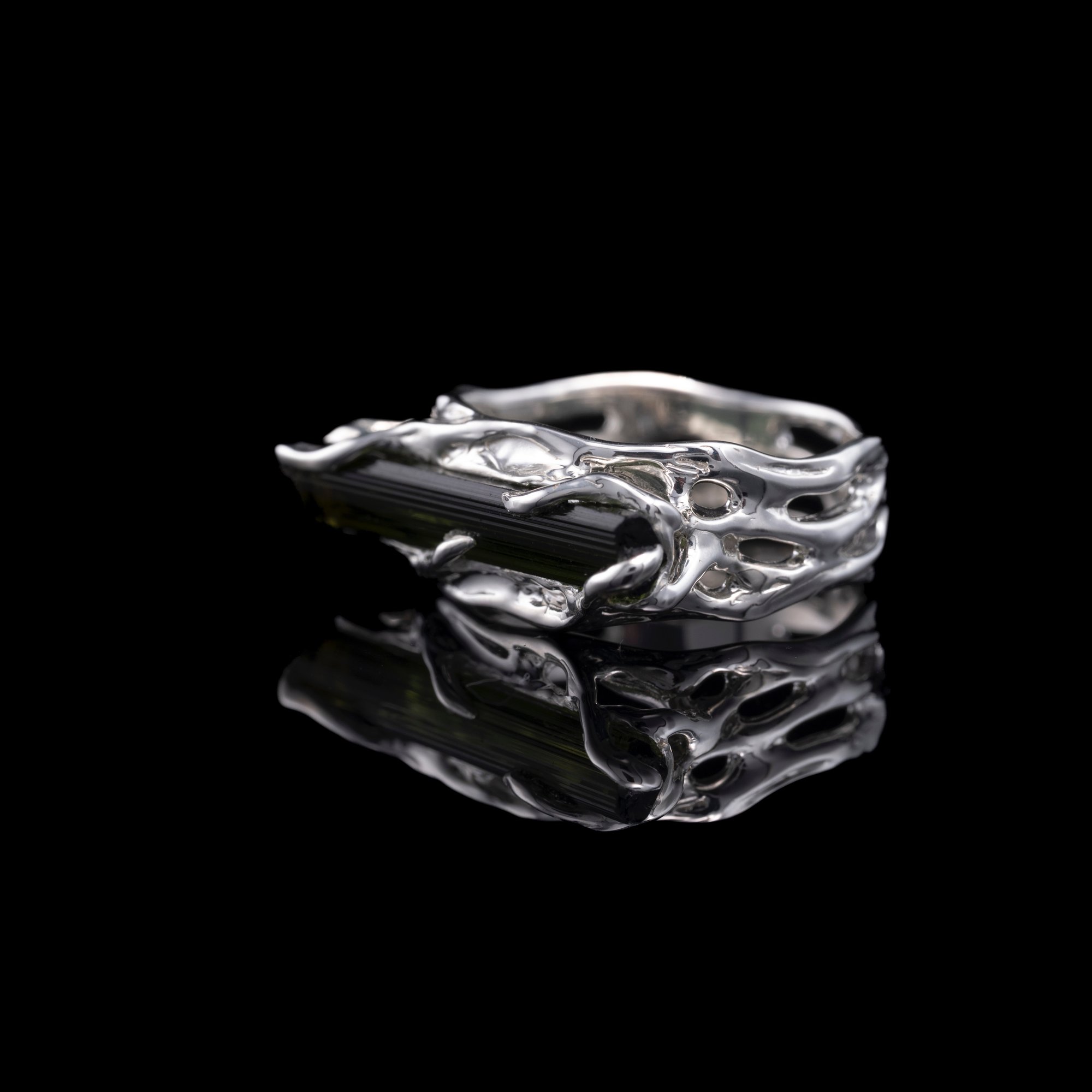 Каблучка з верделітом - зображення 2