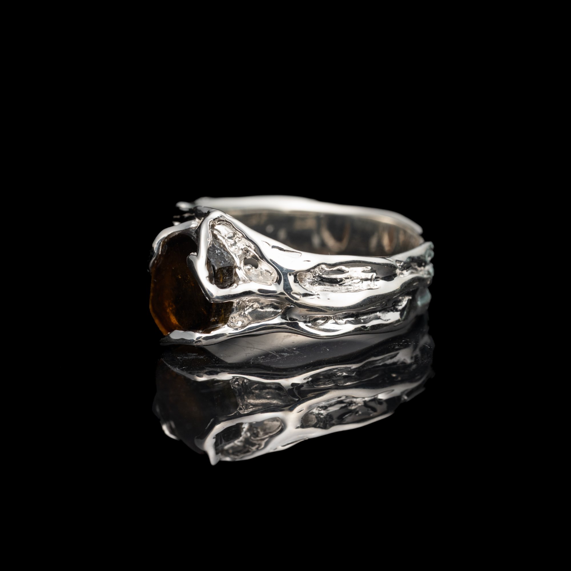 Каблучка з турмаліном дравітом - зображення 2