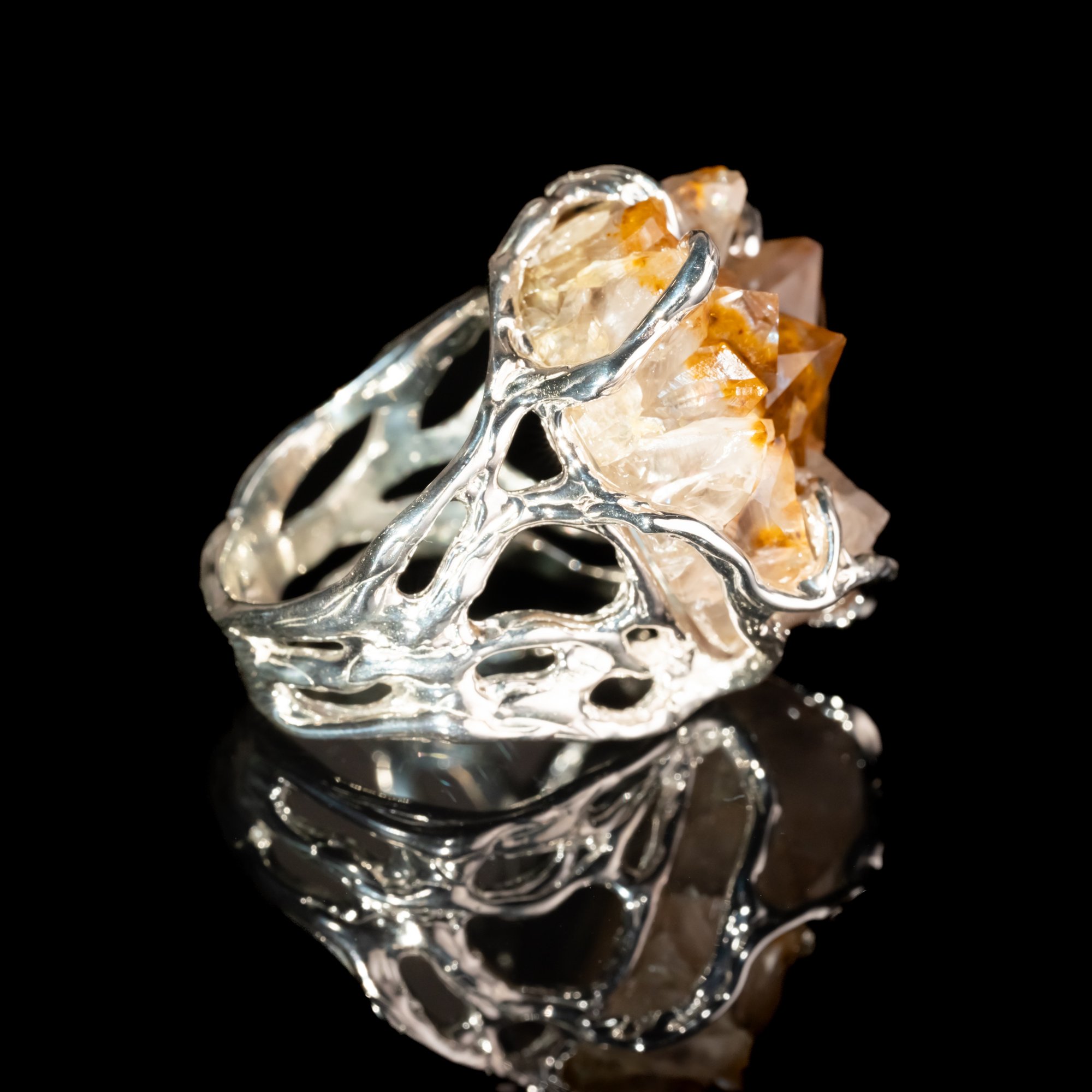 Каблучка з кварцом з включенням ґьотиту - зображення 4