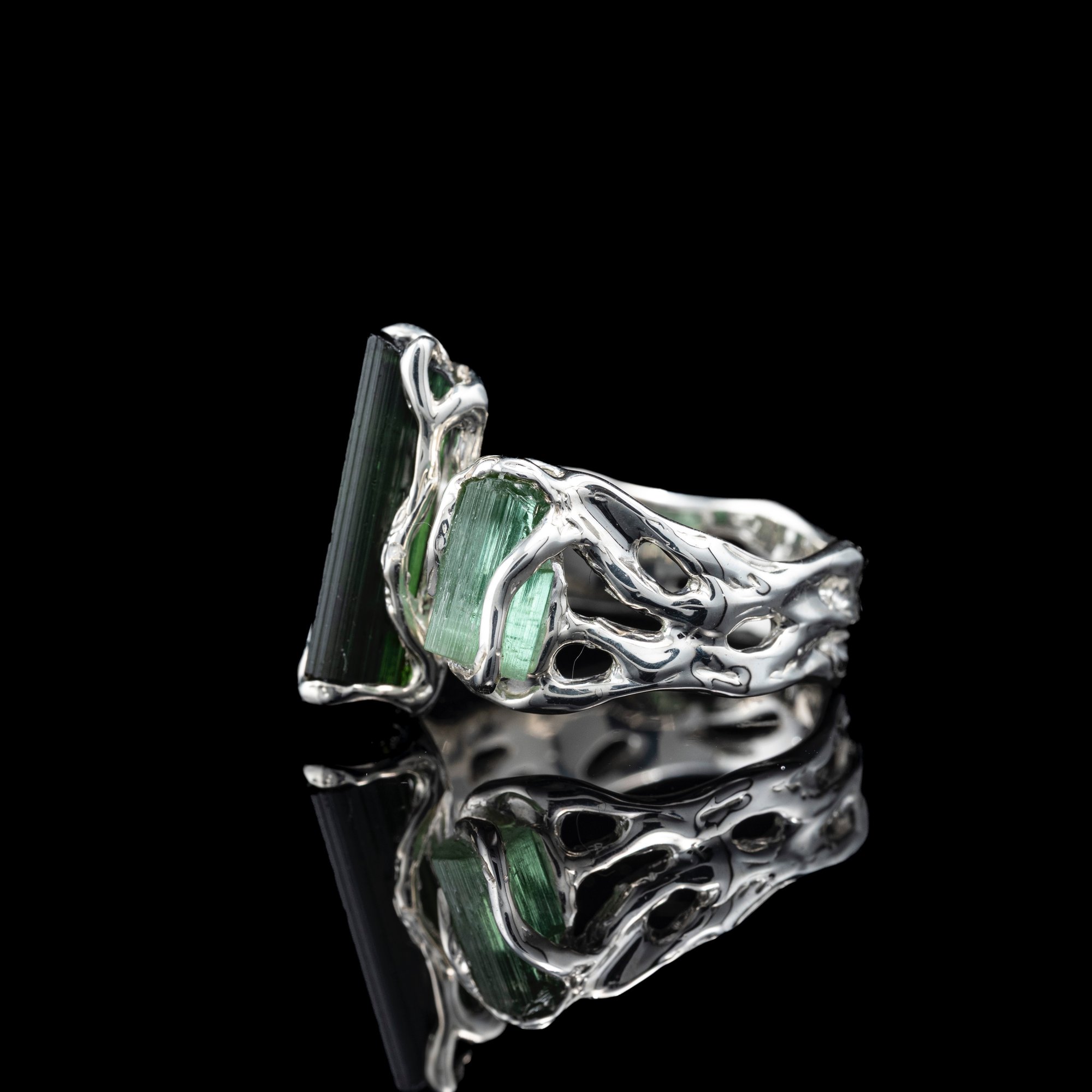 Каблучка з турмалінами - зображення 2