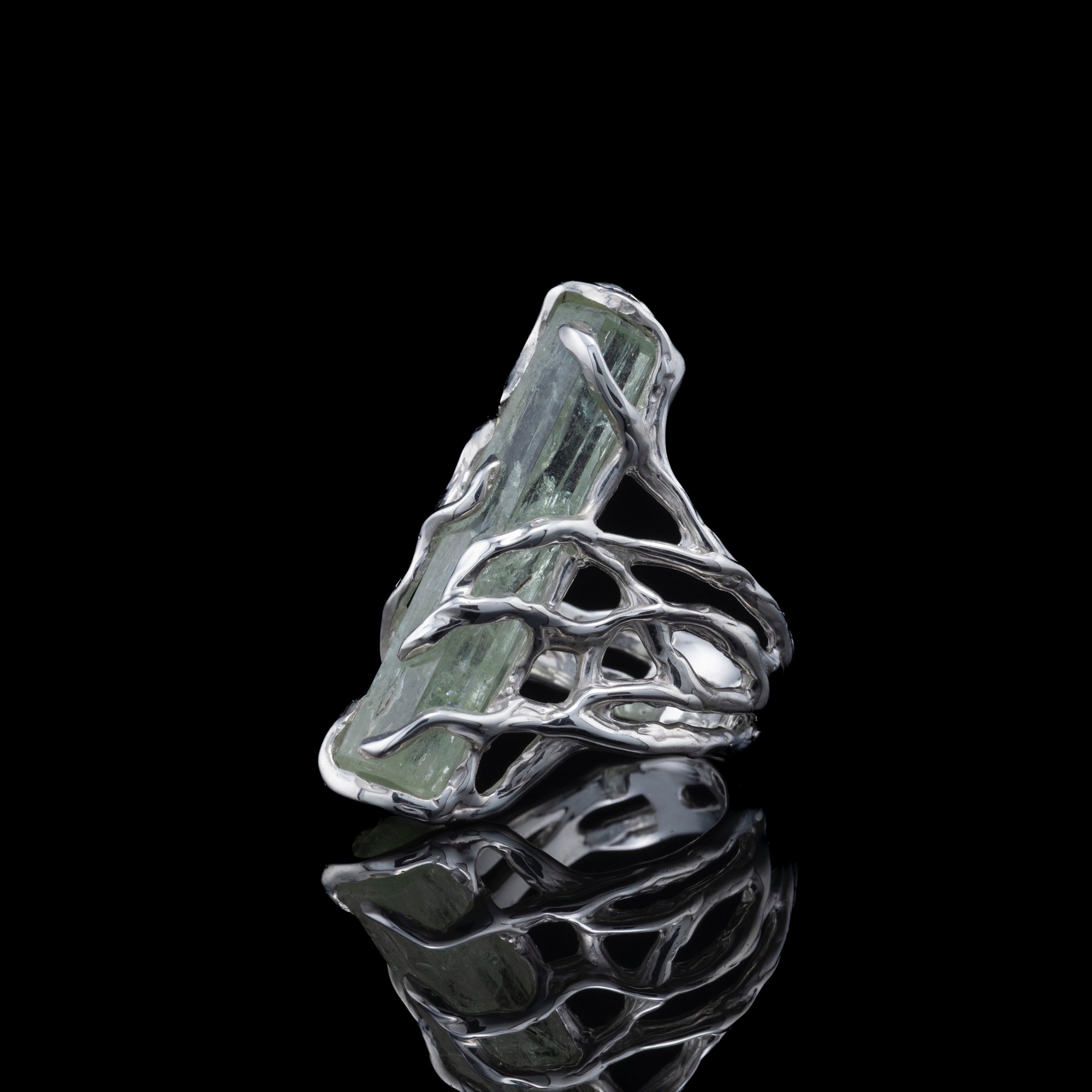 Каблучка з аквамарином - зображення 2