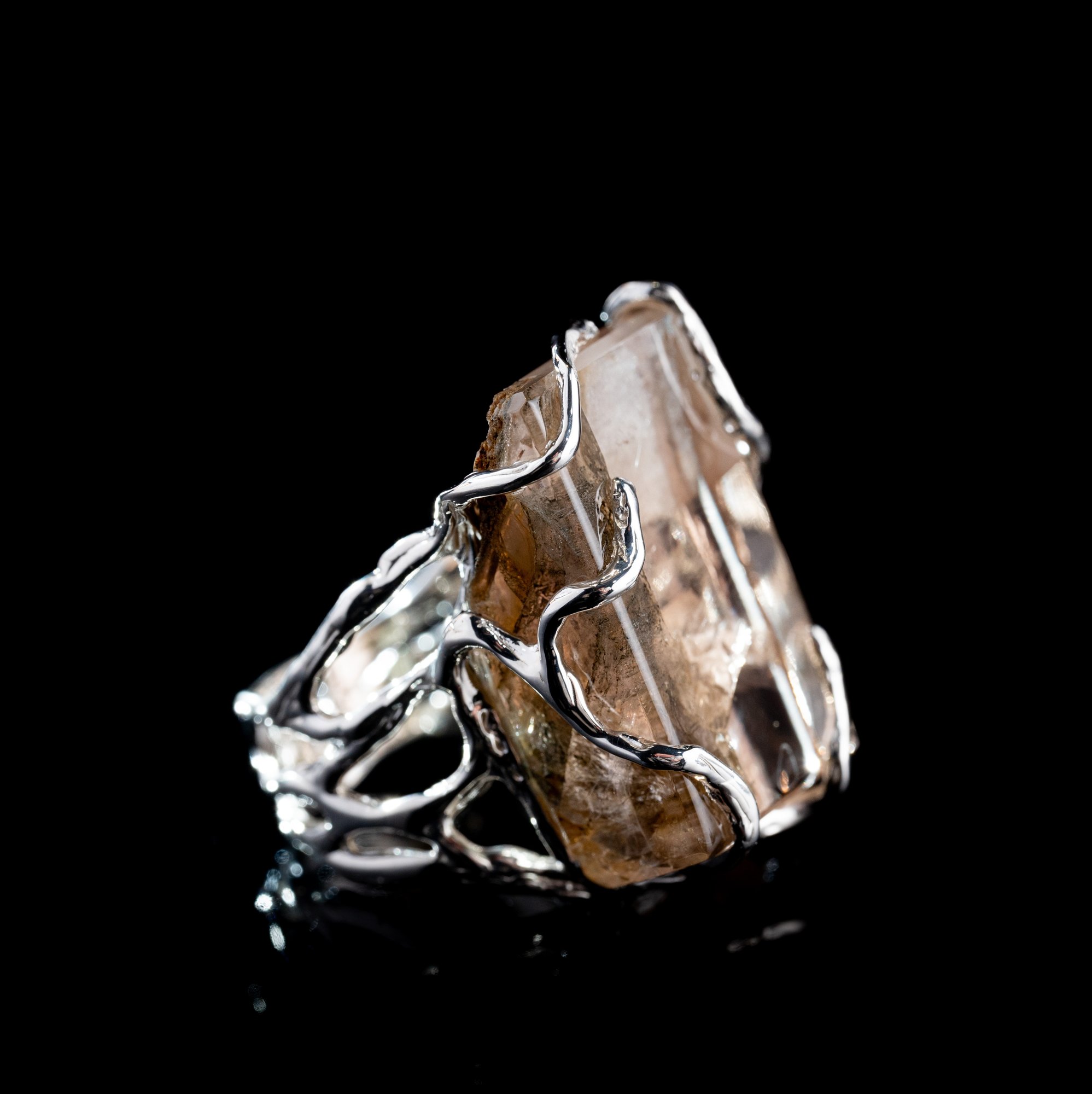 Каблучка з винним топазом - зображення 3