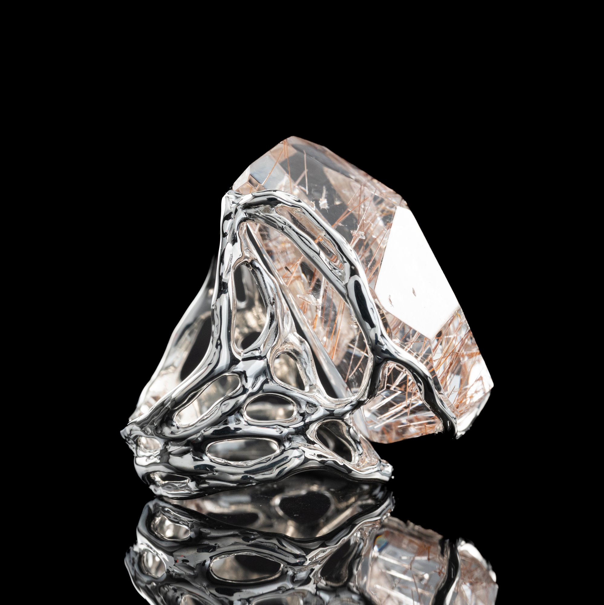 Каблучка з рутиловим кварцом - зображення 4