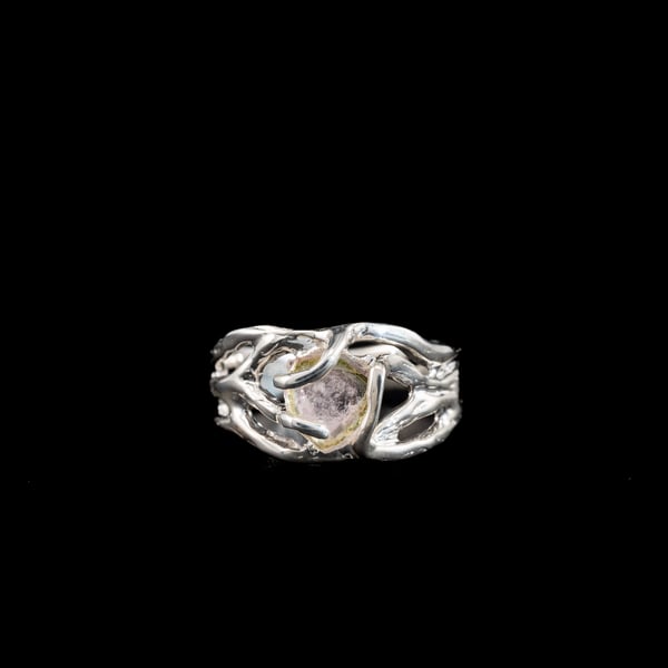 Каблучка з кавуновим турмаліном