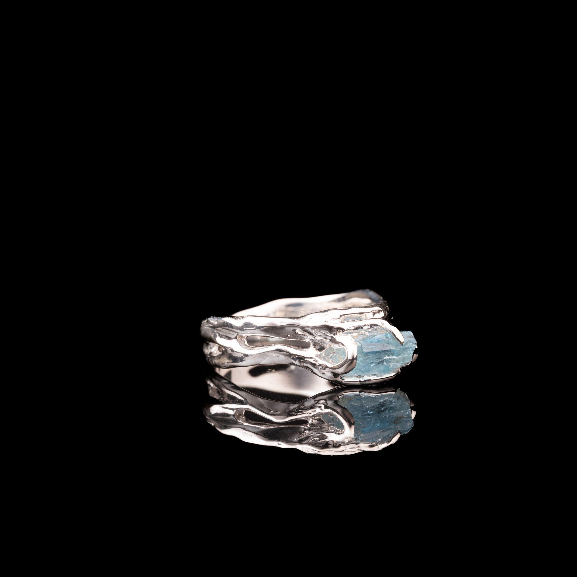 Каблучка з аквамарином - зображення 2