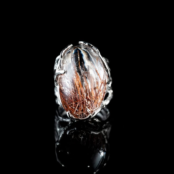 Rutilated Quartz Ring
