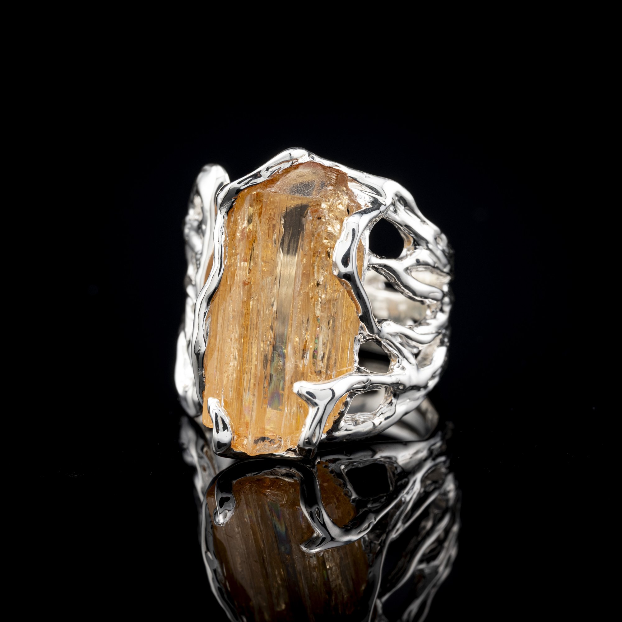 Каблучка з топазом імперіалом - зображення 3