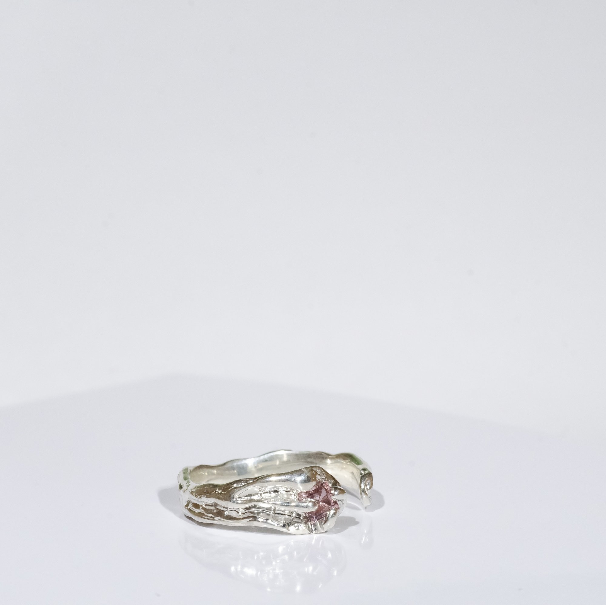 Каблучка з рожевим турмаліном - зображення 7