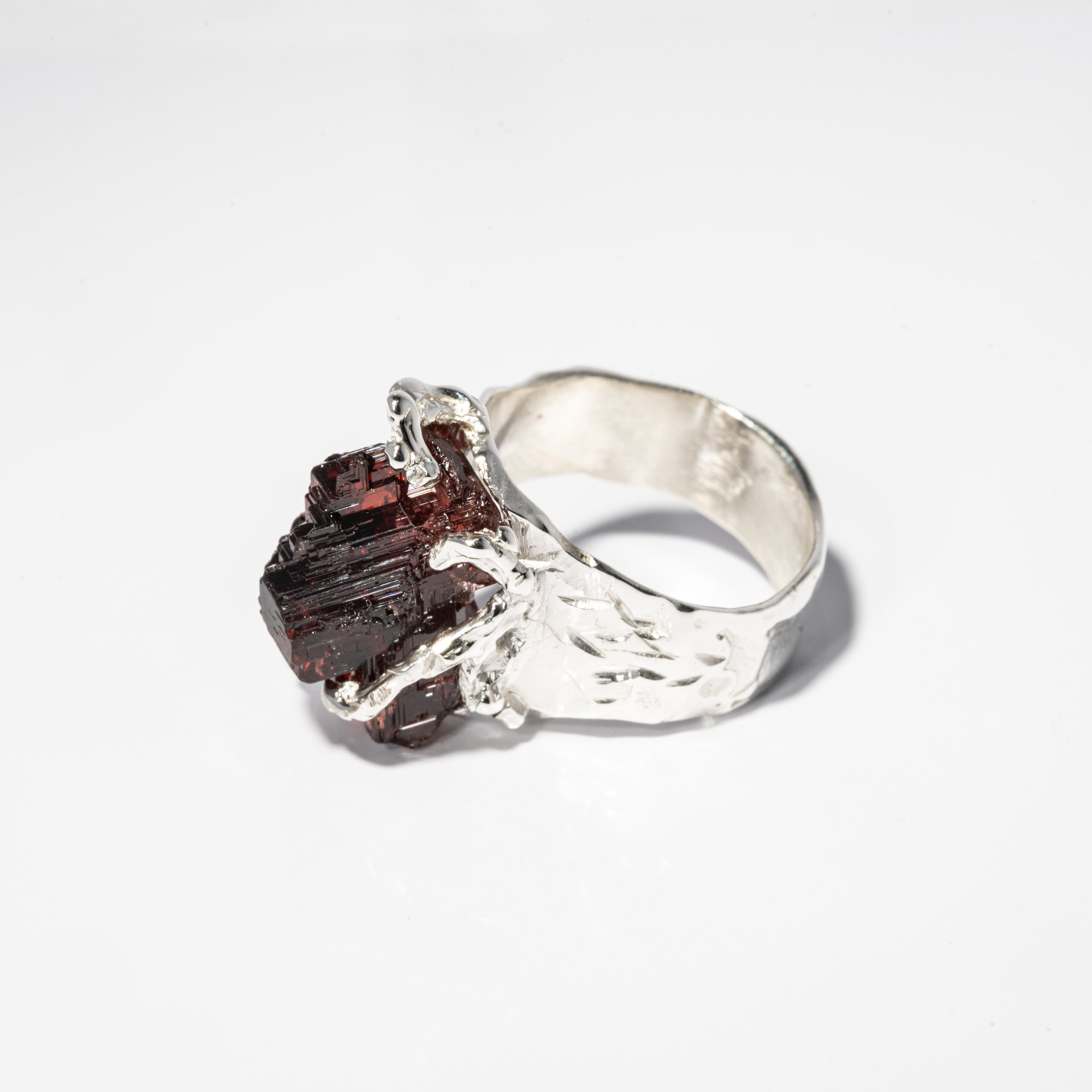 Каблучка з гранатом - зображення 2