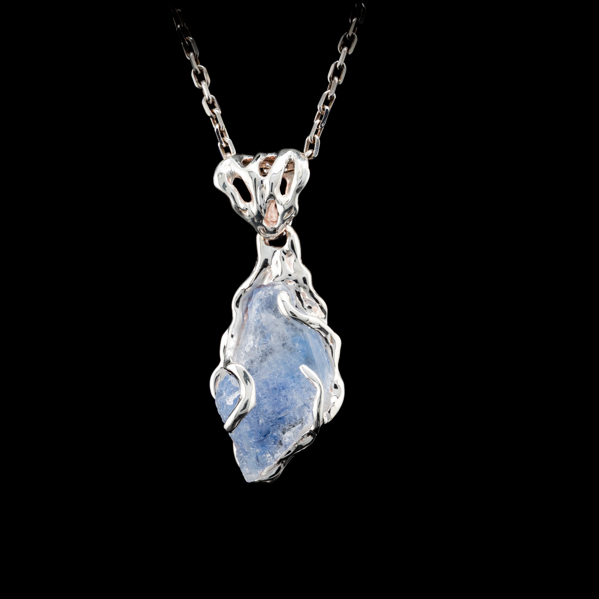 Кулон з кварцом з включенням дюмортириту - зображення 2