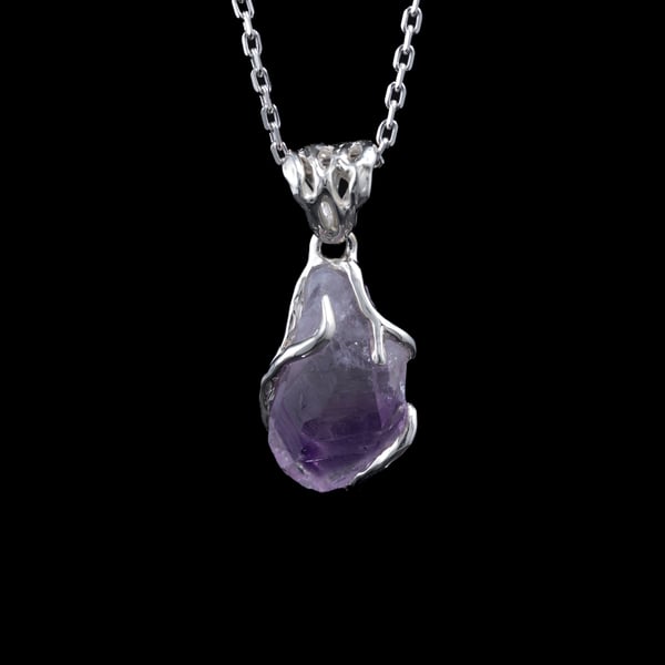 Кулон з аметистом