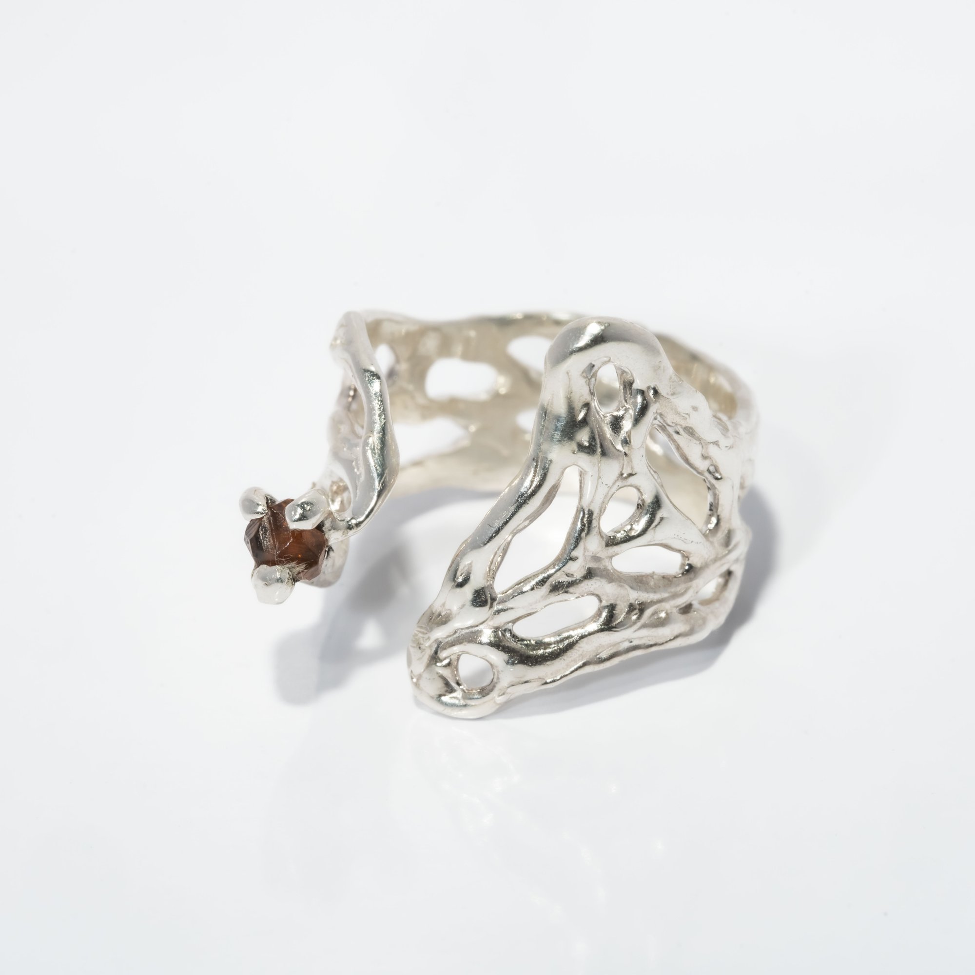 Каблучка з гранатом - зображення 2