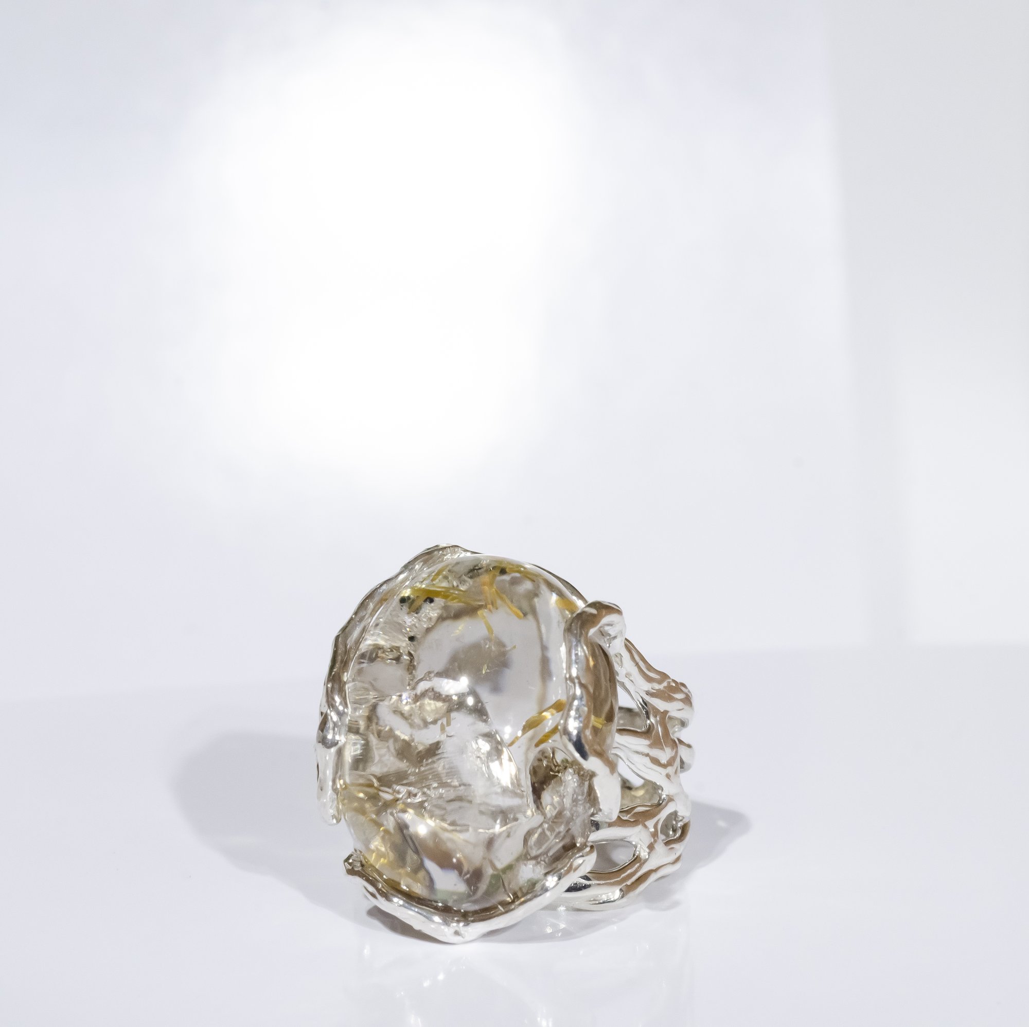 Каблучка з рутилованим кварцом - зображення 2