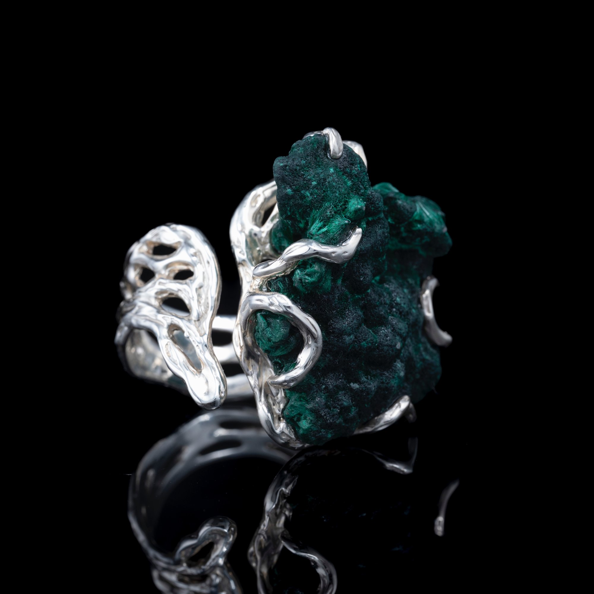 Каблучка з малахітом - зображення 3