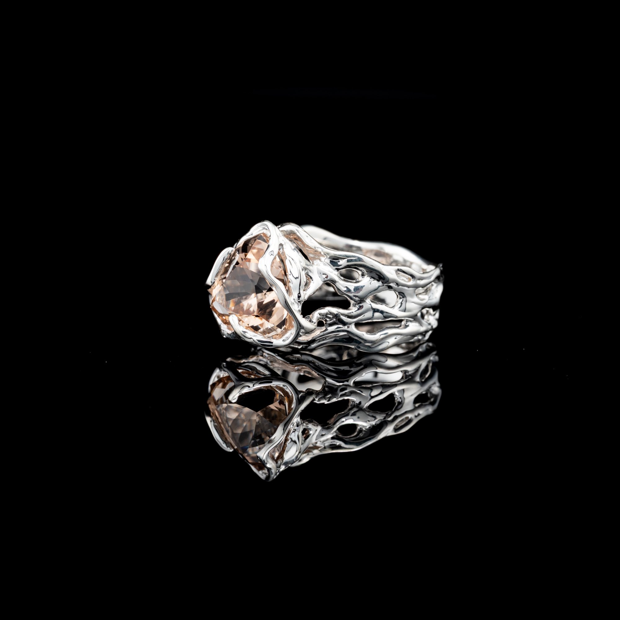 Каблучка з винним топазом - зображення 3