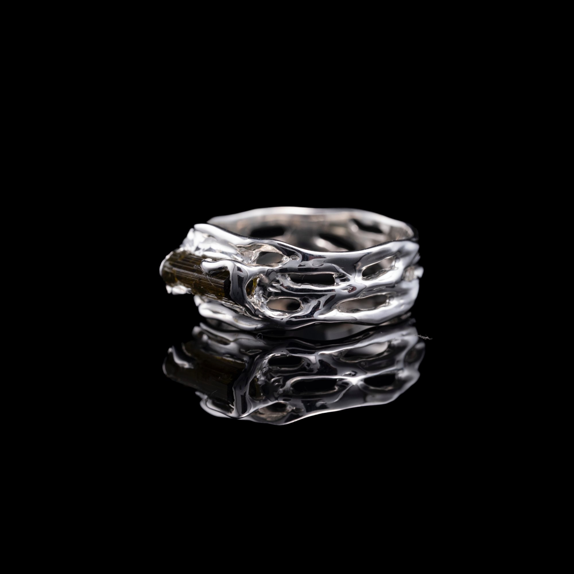 Каблучка з верделітом - зображення 2