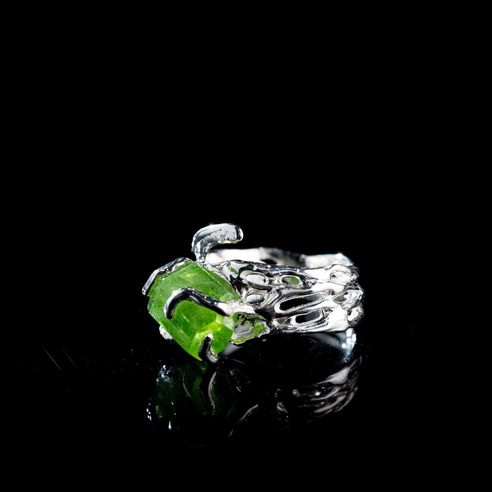 Каблучка з хризолітом - зображення 2