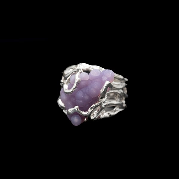 Grape Chalcedony Ring