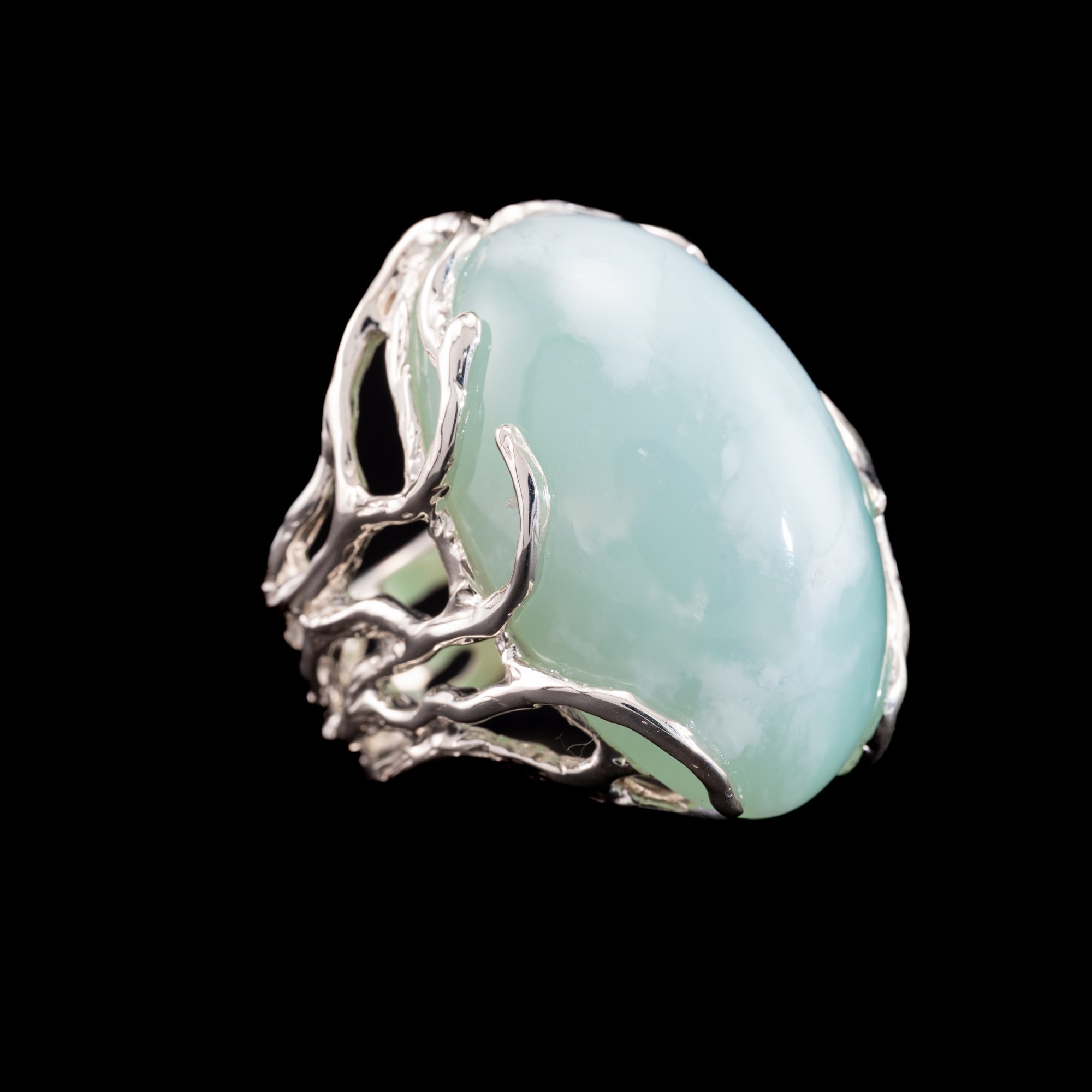 Каблучка з хризопразом - зображення 3