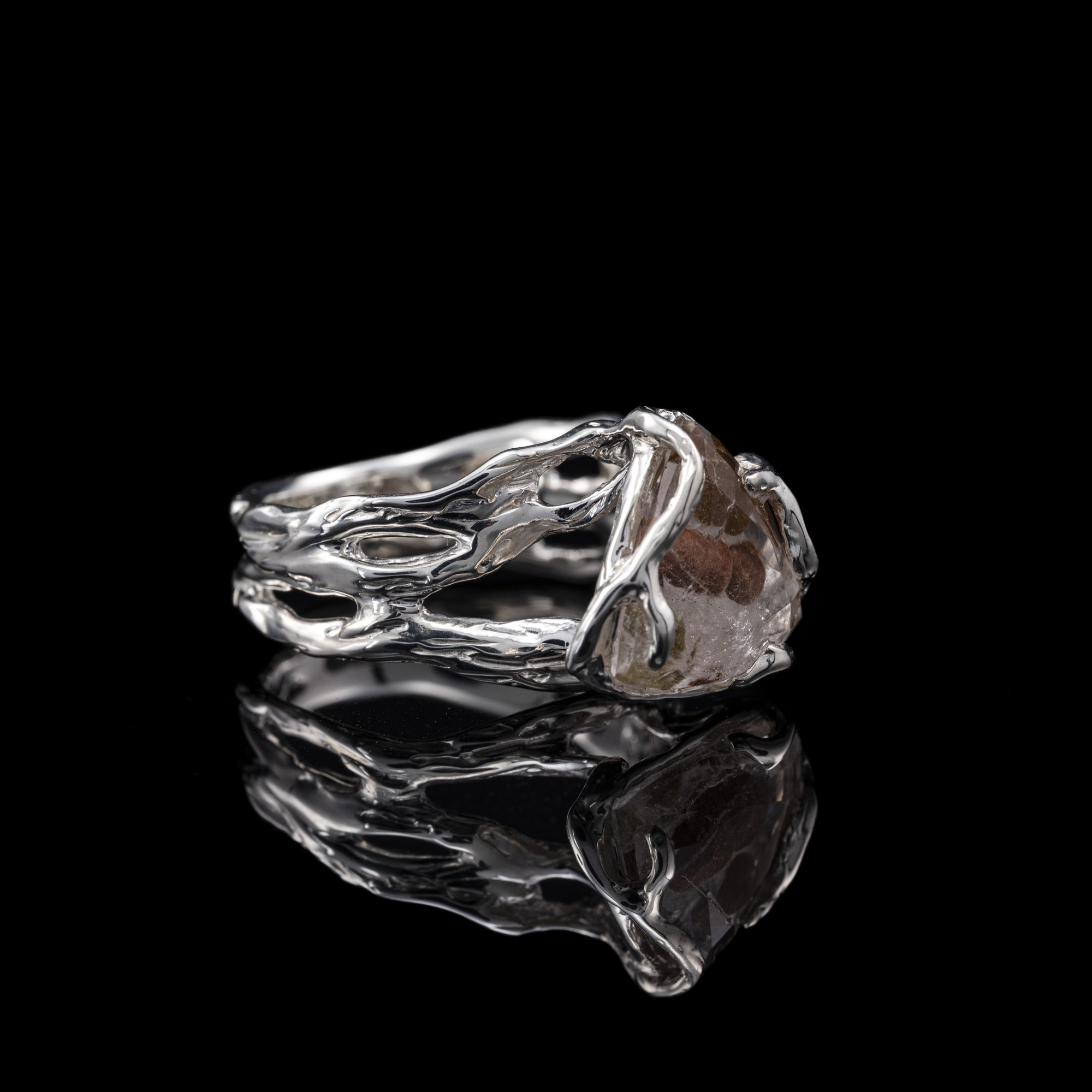 Каблучка з включенням в кварці - зображення 3