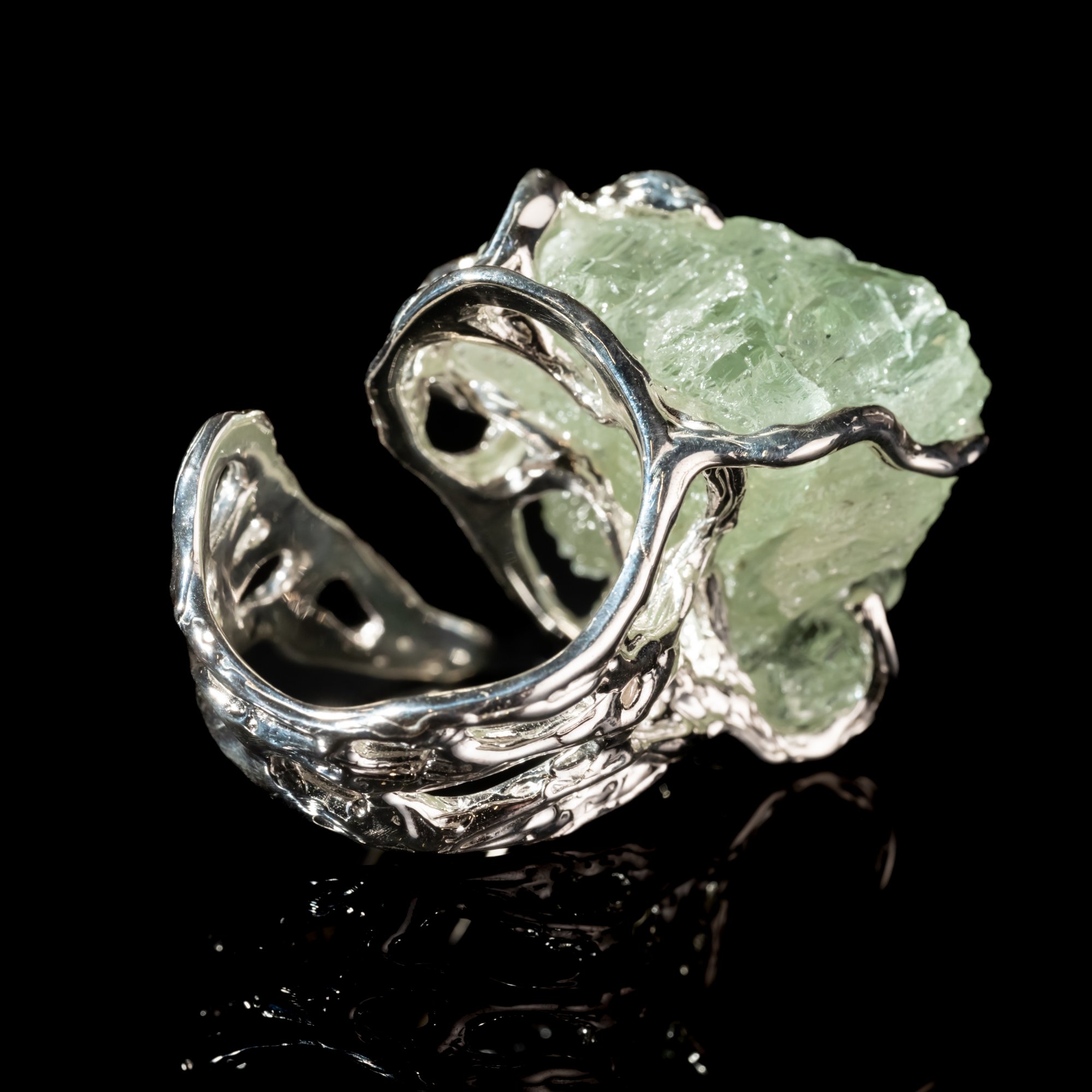 Каблучка з геліодором та гранатом - зображення 5