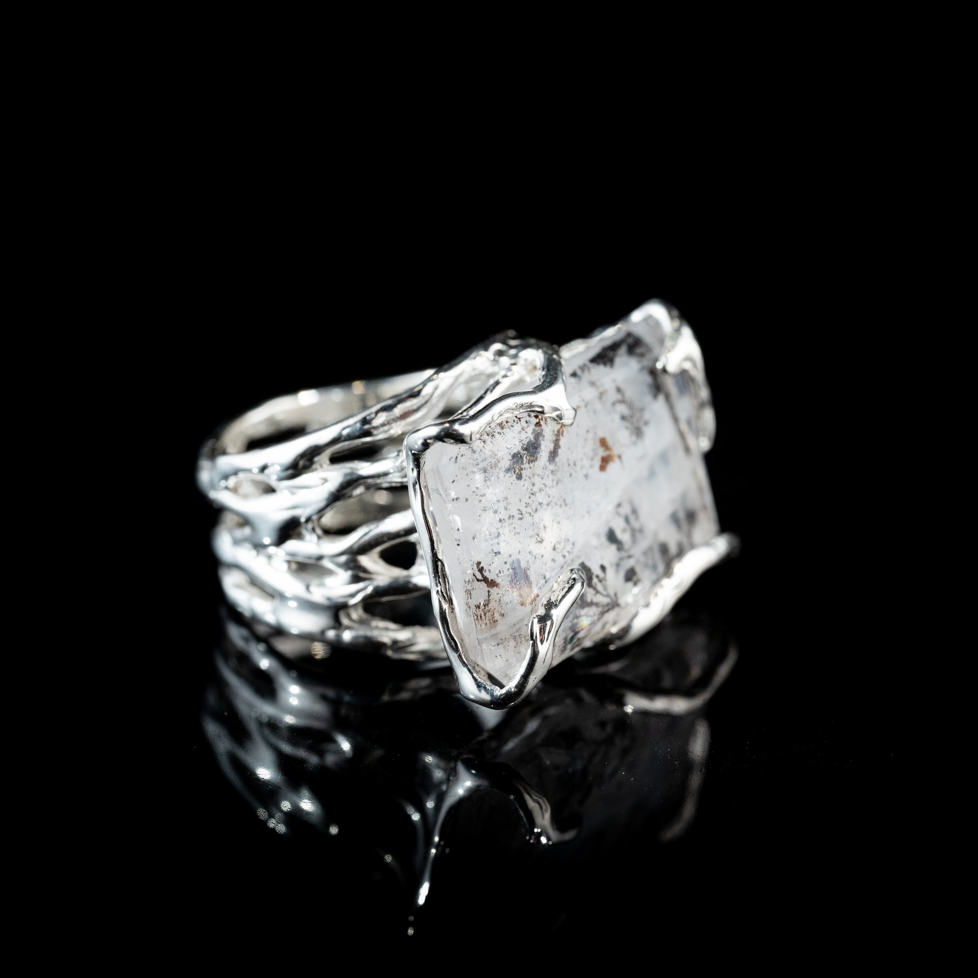 Каблучка з агатом з дендритами - зображення 3