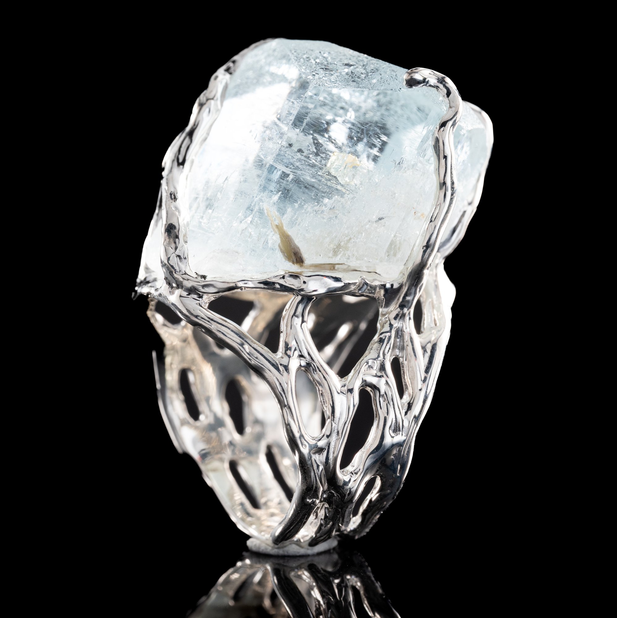 Каблучка з аквамарином - зображення 7