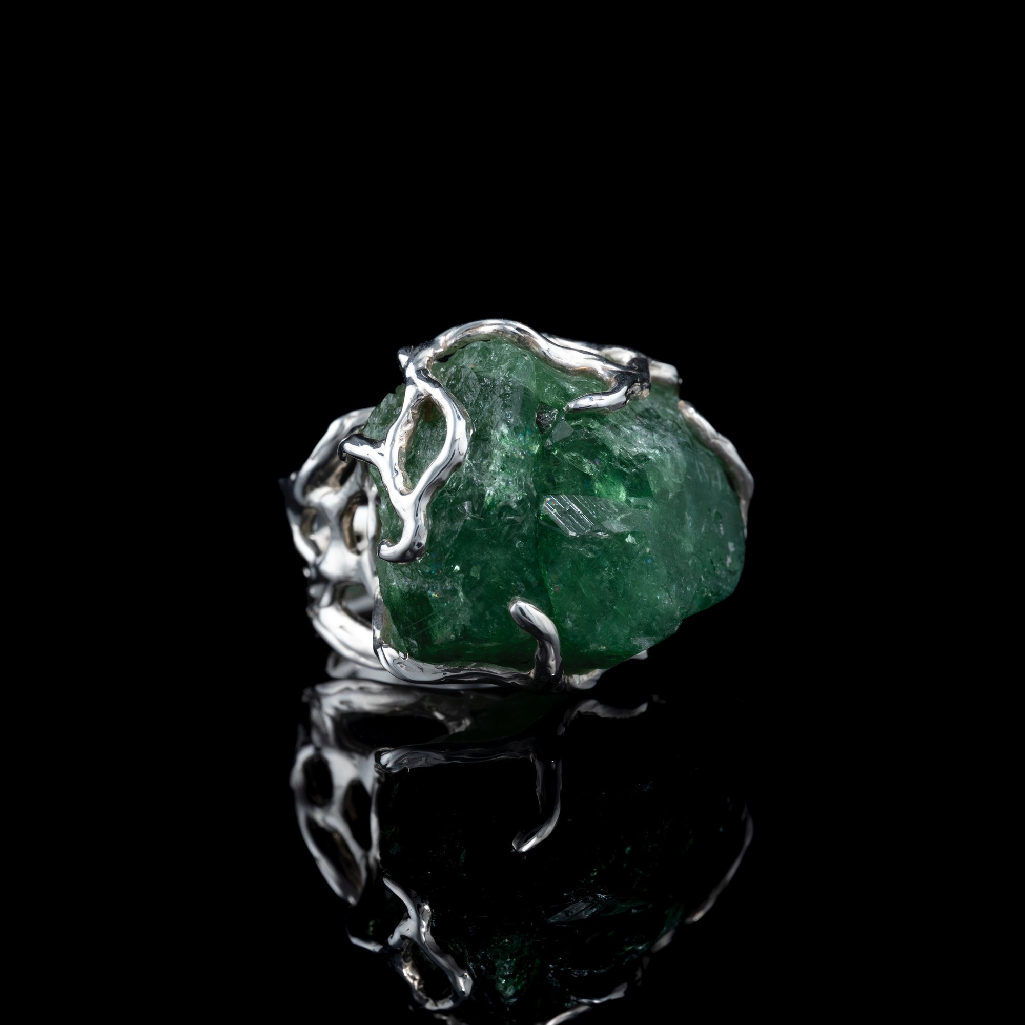 Каблучка з турмаліном та шпінеллю - зображення 4