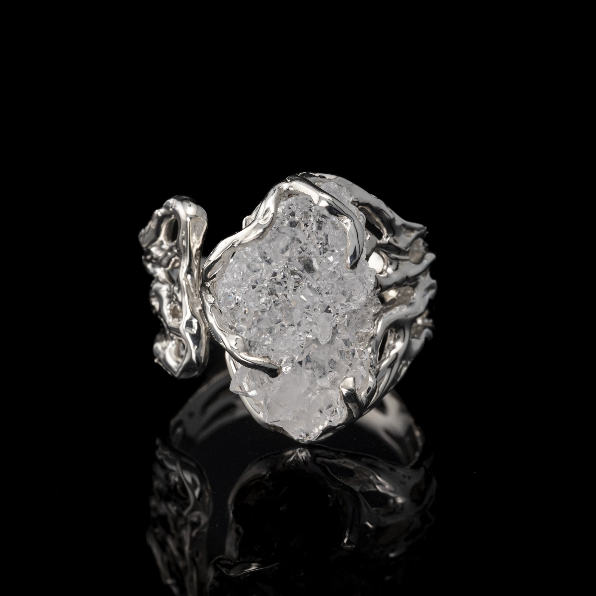 Каблучка з гірським кришталем