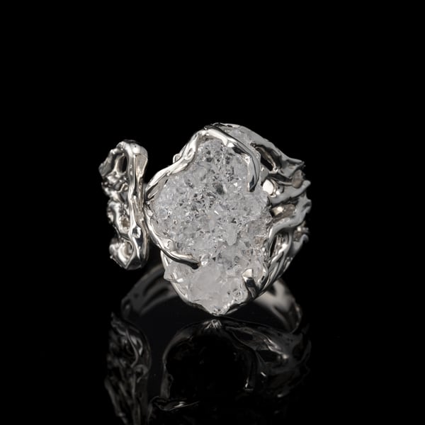 Каблучка з гірським кришталем