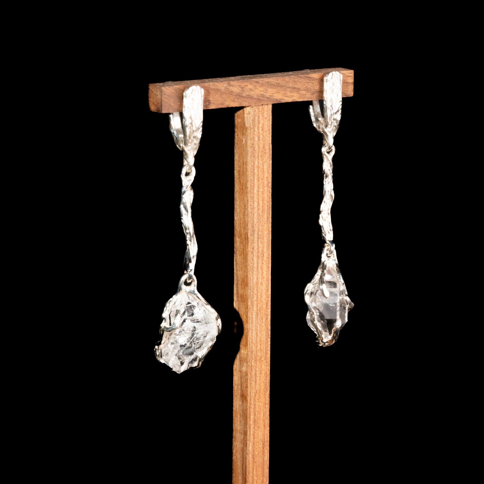 Сережки з гірським кришталем