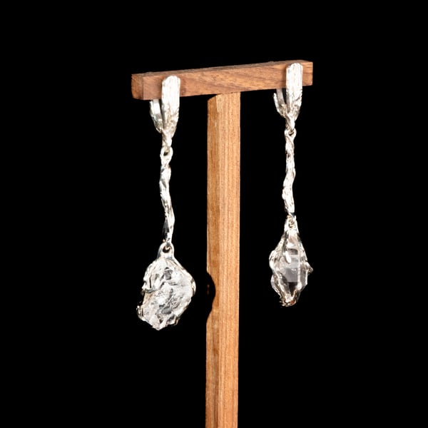 Сережки з гірським кришталем